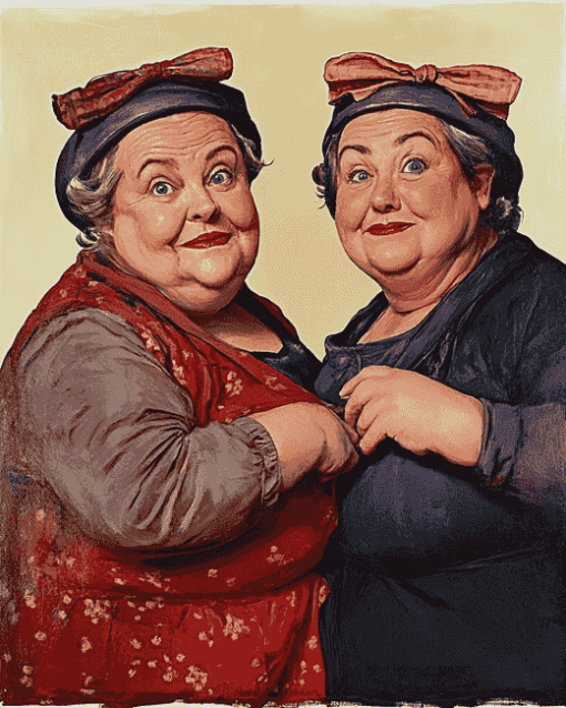 Two Fat Ladies Movie Diamond Painting