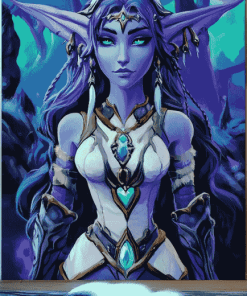 Tyrande Whisperwind Fantasy Art Diamond Painting