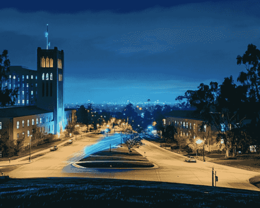 UCLA Nightscape Diamond Painting