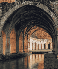 UK Fountains Abbey Historic Site Diamond Painting