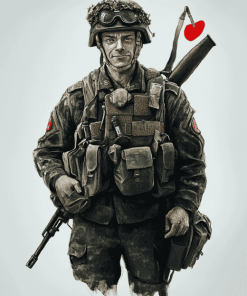 UK Soldier Military Diamond Painting