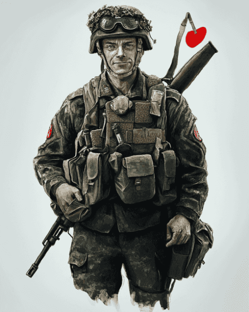 UK Soldier Military Diamond Painting