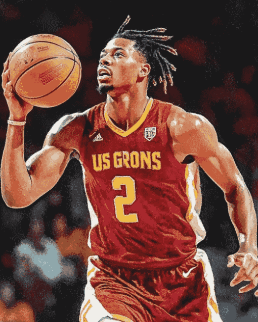 USC Trojans Basketball Player Diamond Painting