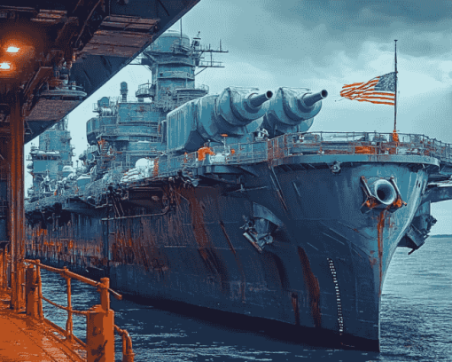 USS Lexington Engines Diamond Painting