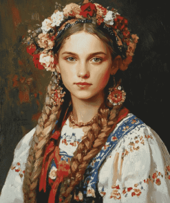 Ukrainian Women Diamond Painting