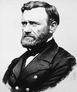 Ulysses S Grant Black White Diamond Painting