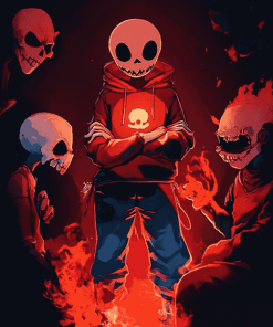 Underfell Sans Anime Collection Diamond Painting