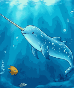 Underwater Narwhals Animation Diamond Painting