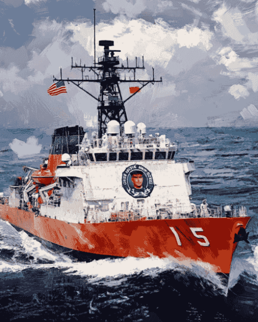 United States Coast Guard Seascapes Diamond Painting