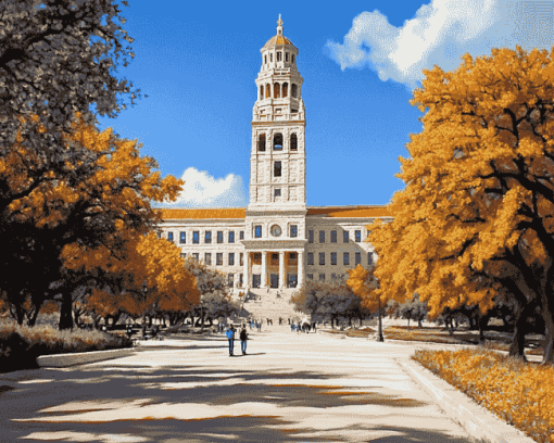 University of Texas Building Diamond Painting