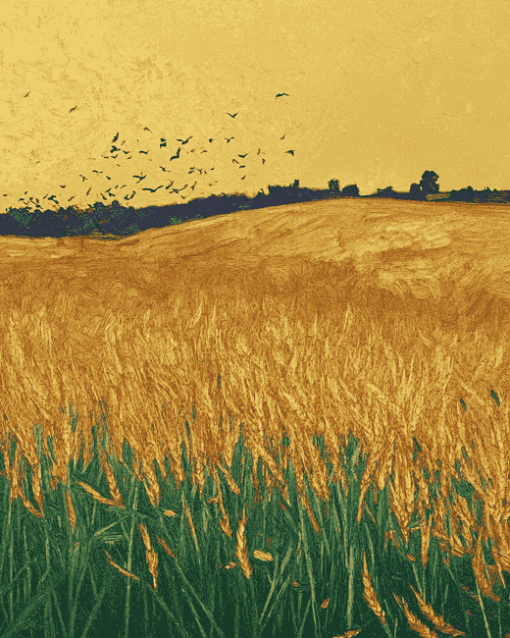 Van Gogh Wheat Field Diamond Painting