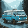 Vanagon Caravan Art Diamond Painting