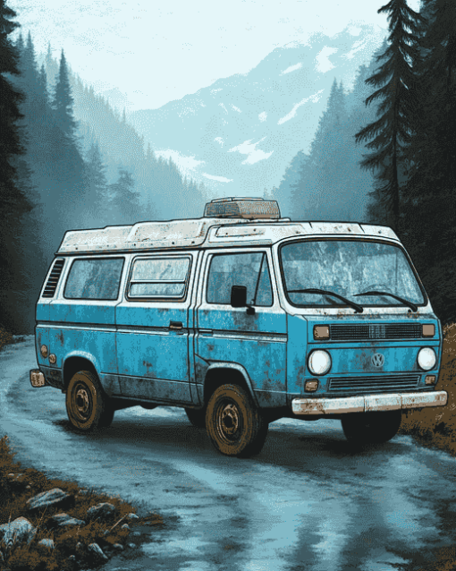 Vanagon Caravan Art Diamond Painting