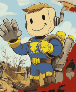 Vault Boy Animation Diamond Painting