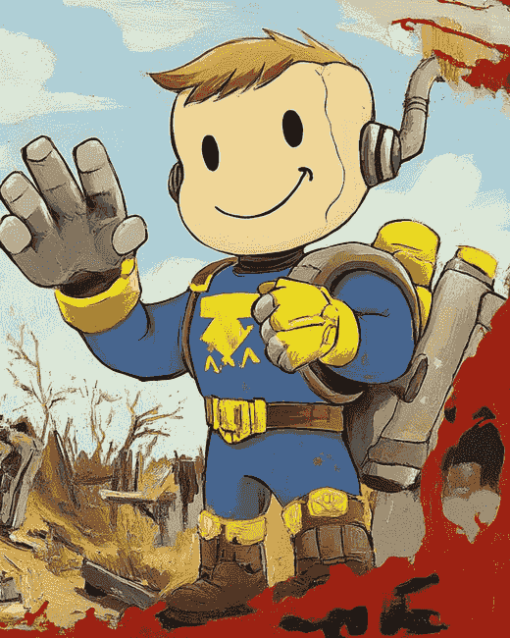 Vault Boy Animation Diamond Painting