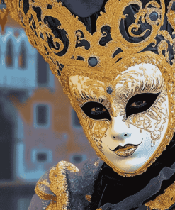 Venetian Carnival Mask Diamond Painting