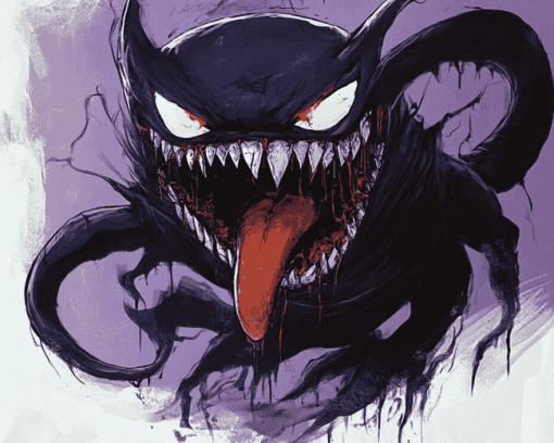 Venom Gengar Fantasy Diamond Painting