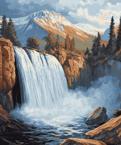 Vernal Falls Scenic Diamond Painting