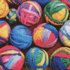 Vibrant Yarn Ball Patterns Diamond Painting