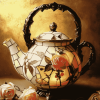 Victorian Teapot Vintage Diamond Painting