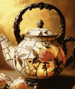 Victorian Teapot Vintage Diamond Painting