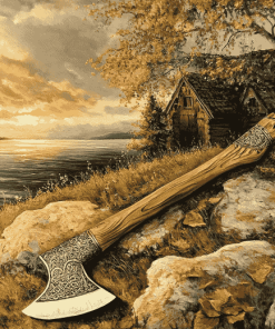 Viking Axe Vintage Diamond Painting