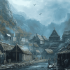 Viking Village Animation Diamond Painting