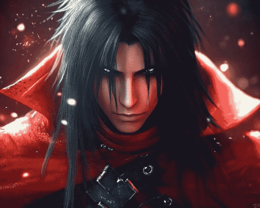 Vincent Valentine Video Game Diamond Painting