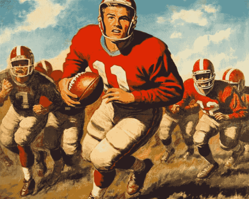 Vintage 1946 American Football Diamond Painting