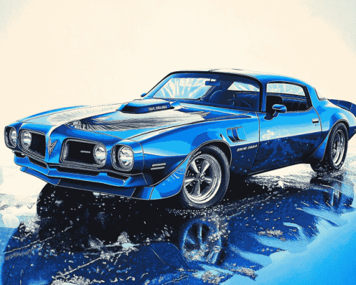 Vintage 1970 Firebird Diamond Painting