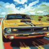 Vintage 1971 Road Runner Diamond Painting