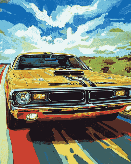 Vintage 1971 Road Runner Diamond Painting