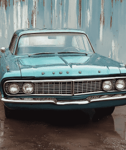 Vintage Blue Plymouth Belvedere Diamond Painting