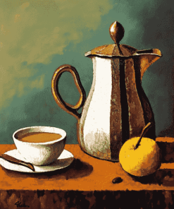 Vintage Coffee Pot Still Life Diamond Painting