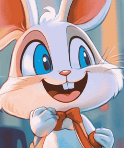 Vintage Cream the Rabbit Animation Diamond Painting