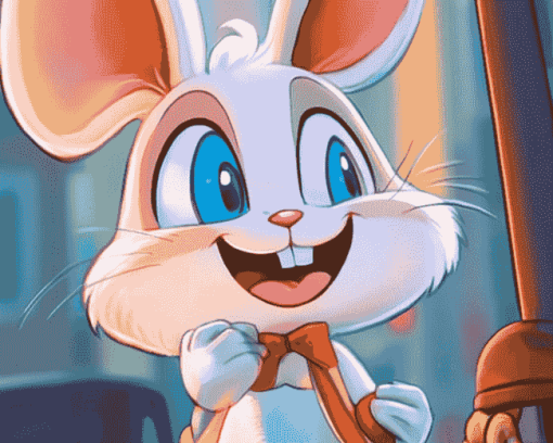 Vintage Cream the Rabbit Animation Diamond Painting