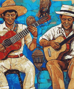 Vintage Cuban Musicians Diamond Painting