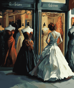 Vintage Dress Shop Diamond Painting