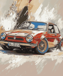 Vintage Golf 1 Car Diamond Painting