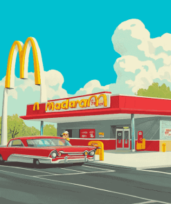 Vintage McDonald Animation Diamond Painting