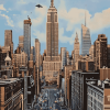 Vintage NYC Skyline Diamond Painting