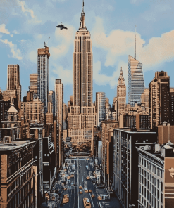 Vintage NYC Skyline Diamond Painting