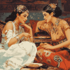 Vintage Oriental Women Diamond Painting