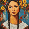 Vintage Romanian Woman Diamond Painting