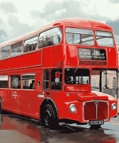 Vintage Routemaster Engines Diamond Painting