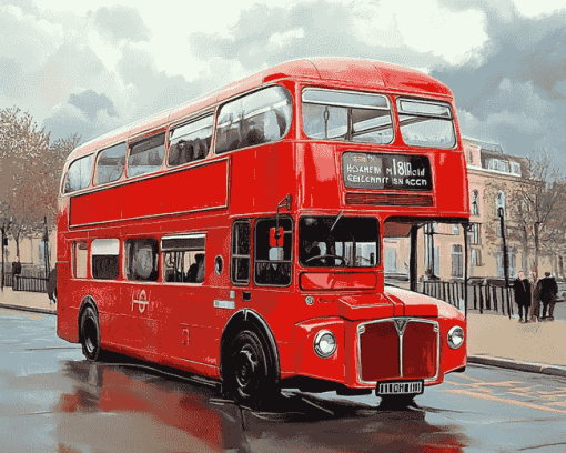 Vintage Routemaster Engines Diamond Painting