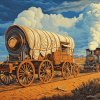 Vintage Wagon Engines Diamond Painting