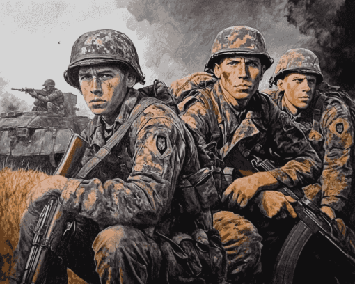 WW2 Battles Military Diamond Painting