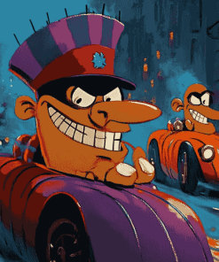 Wacky Races Cartoon Diamond Painting