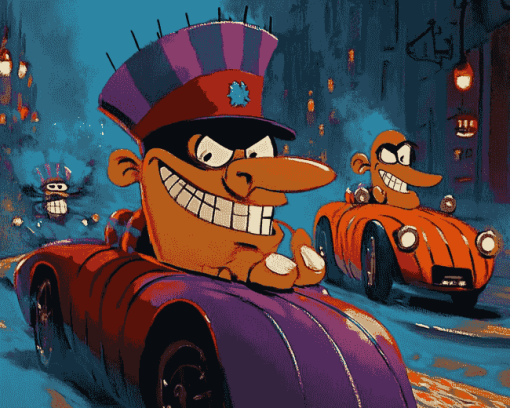 Wacky Races Cartoon Diamond Painting